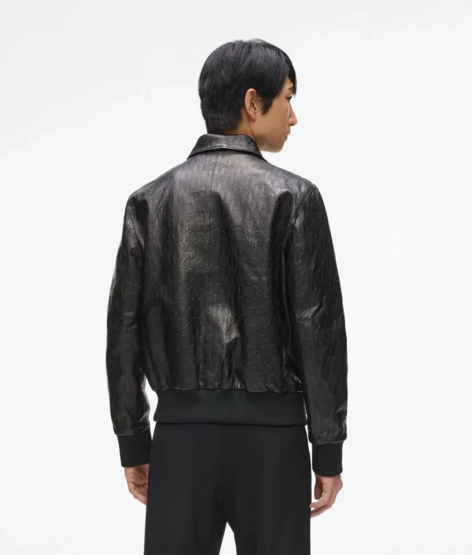 Leren blousonjas