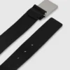 Leren riem met logo