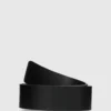 Leren riem met logo