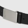 Leren riem met logo