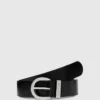 Leren riem met ronde gesp