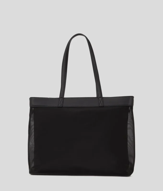 LOGO MESH BEACH TOTE BAG