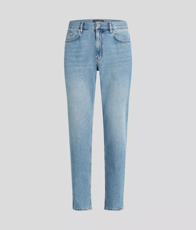LOGO TAPERED JEANS