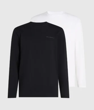 Lounge T-shirt met lange mouwen – 2-pack