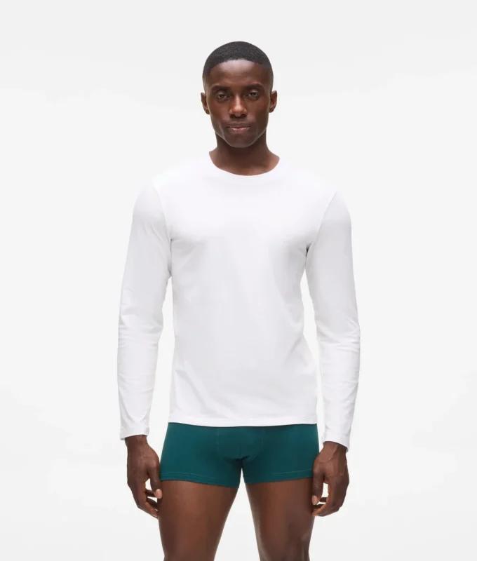 Lounge T-shirt met lange mouwen – 2-pack