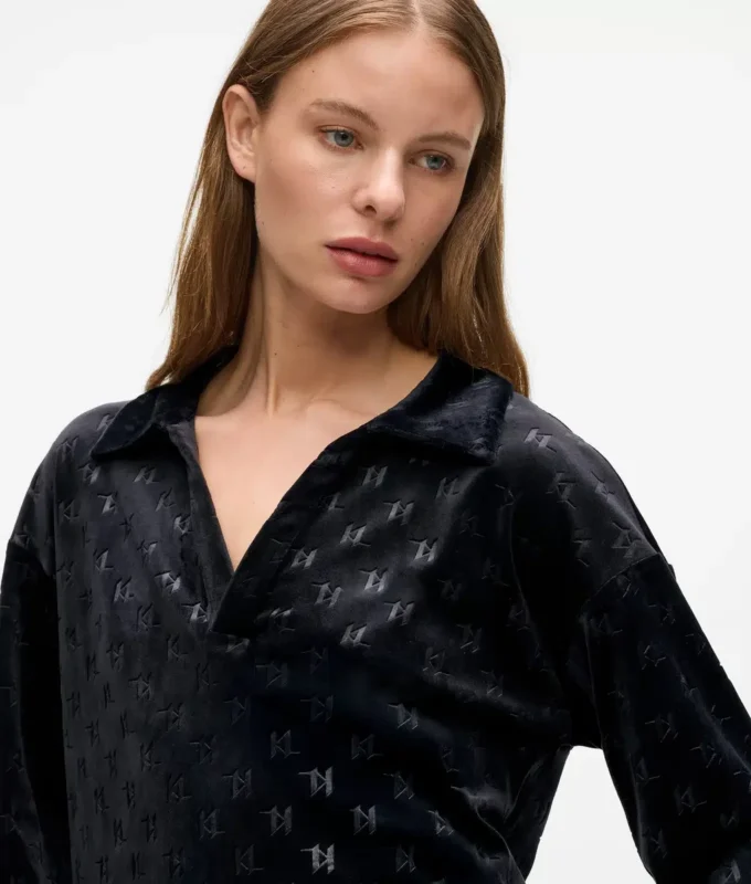 Loungepolo met monogram
