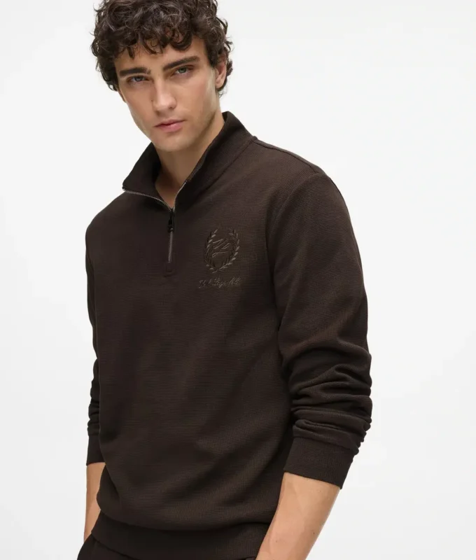 Loungewear-sweatshirt met embleem