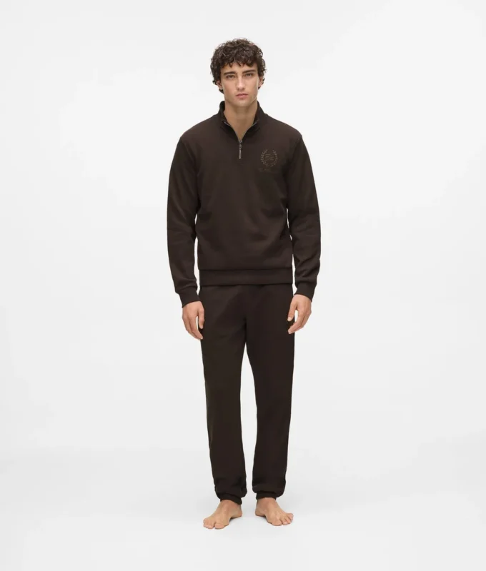 Loungewear-sweatshirt met embleem