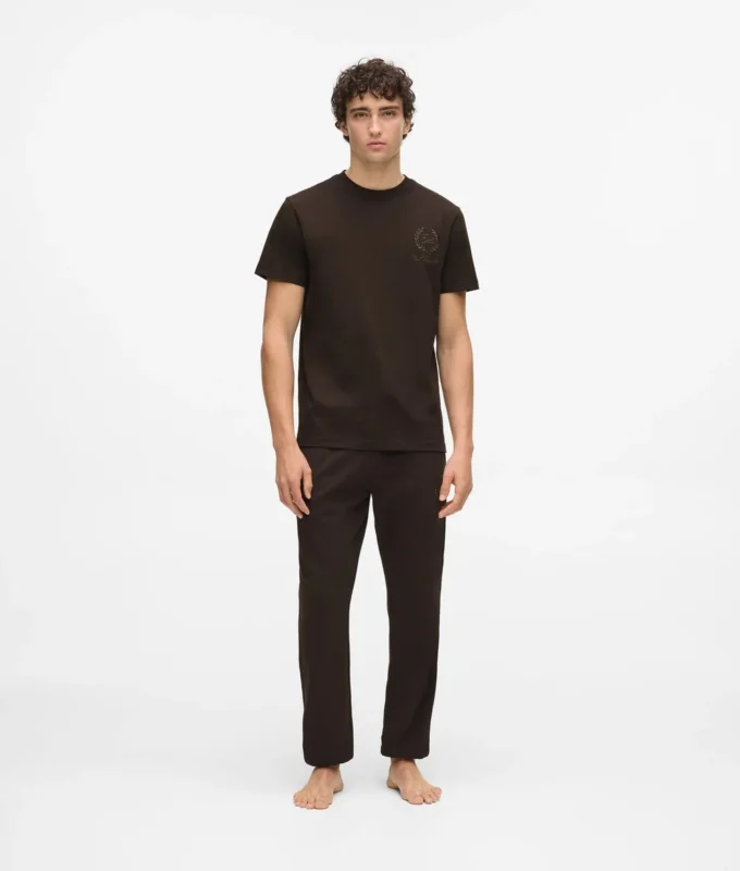 Loungewear T-shirt met embleem