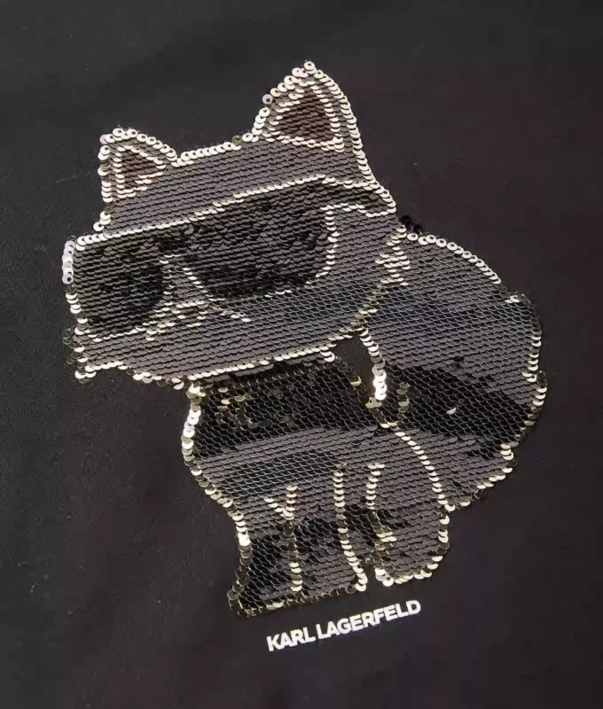 Meisjes T-shirt met pailletten Ikon Choupette