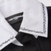 Meisjesjurk met contrasterende kraag