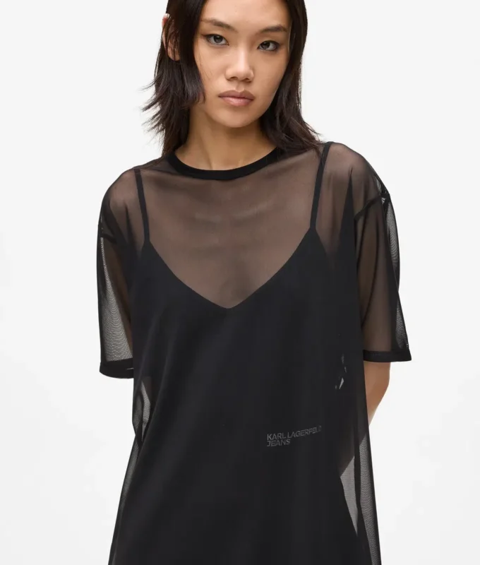 Mesh T-shirtjurk