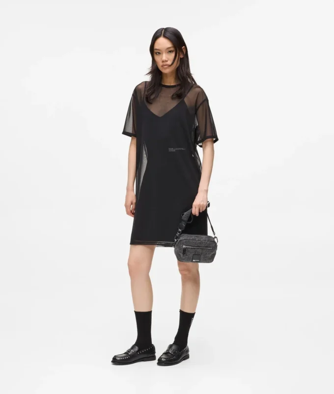 Mesh T-shirtjurk