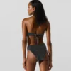 Metallic bandeau bikinitop