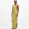 Metallic gebreide jurk