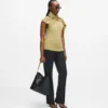 Metallic gebreide top