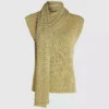 Metallic gebreide top