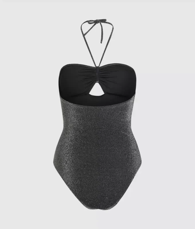 Metallic halternek zwempak