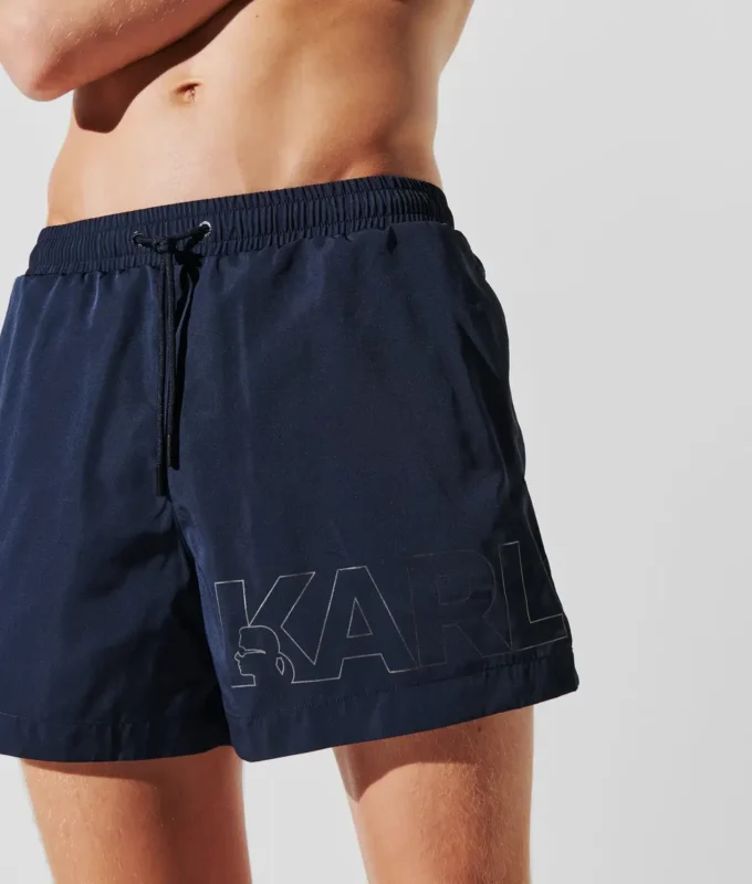 METALLIC LOGO KORTE BOARDSHORTS
