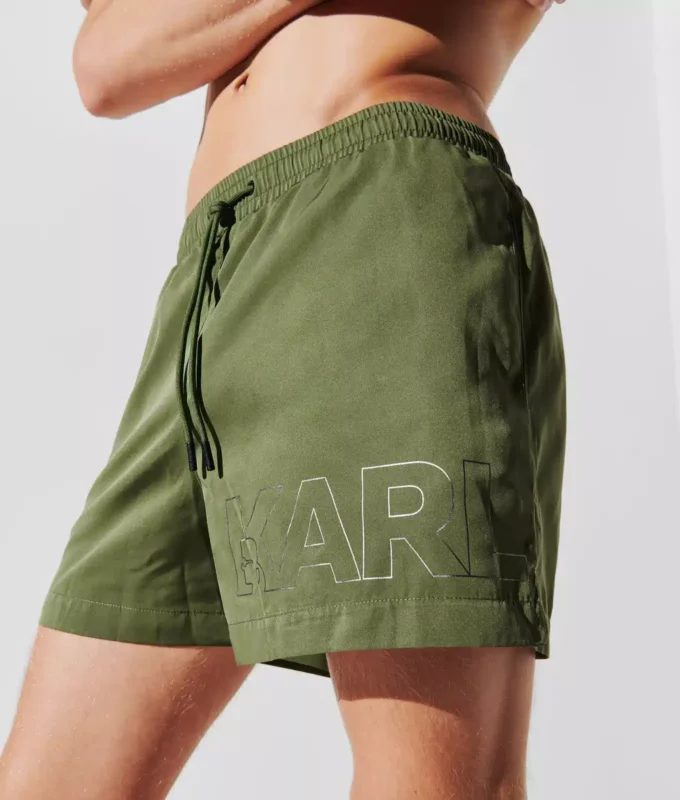 METALLIC LOGO KORTE BOARDSHORTS