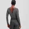 METALLIC RHINESTONE BODYSUIT