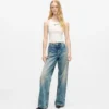 Mid-rise relaxte jeans