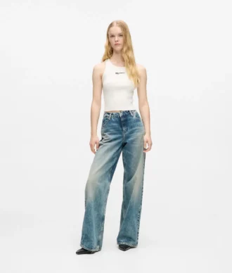 Mid-rise relaxte jeans