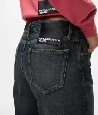 Mid-rise relaxte jeans