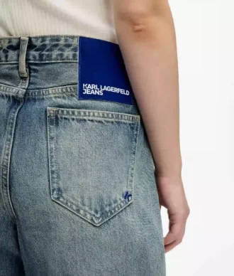 Mid-rise relaxte jeans