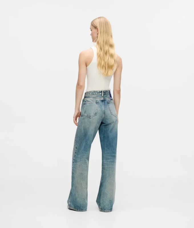 Mid-rise relaxte jeans