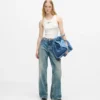 Mid-rise relaxte jeans