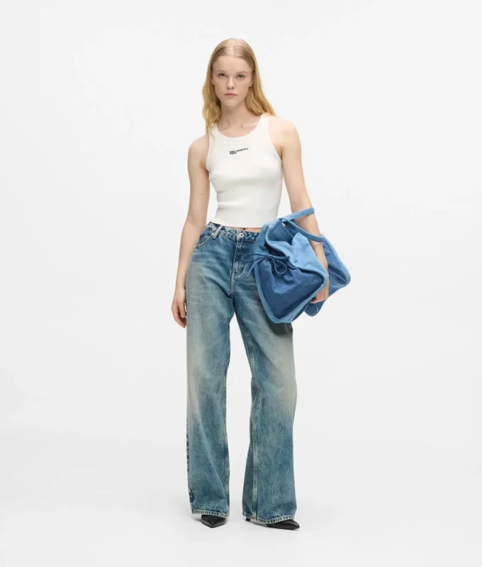 Mid-rise relaxte jeans