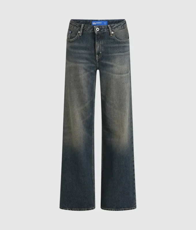 Mid-rise relaxte jeans