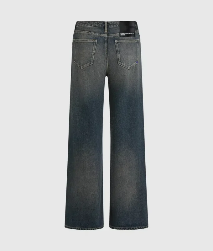 Mid-rise relaxte jeans