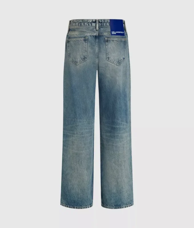 Mid-rise relaxte jeans