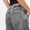 Middenhoge jeans met rechte pijpen