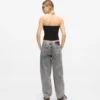 Middenhoge jeans met rechte pijpen