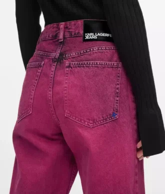 Mom jeans met spuitverf
