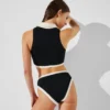 MONOCHROME BIKINIBROEKJE MET HOGE TAILLE