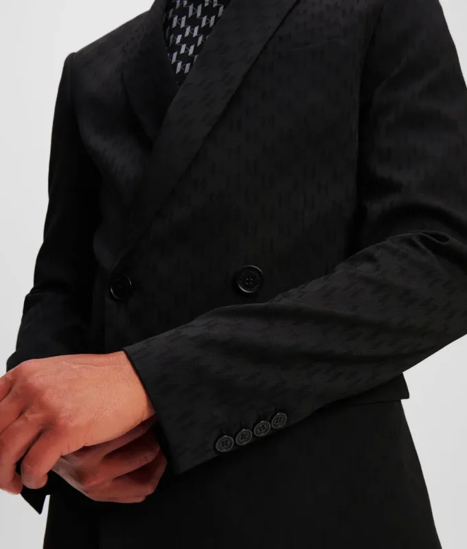 MONOGRAM BLAZER MET DUBBELE KRAAG