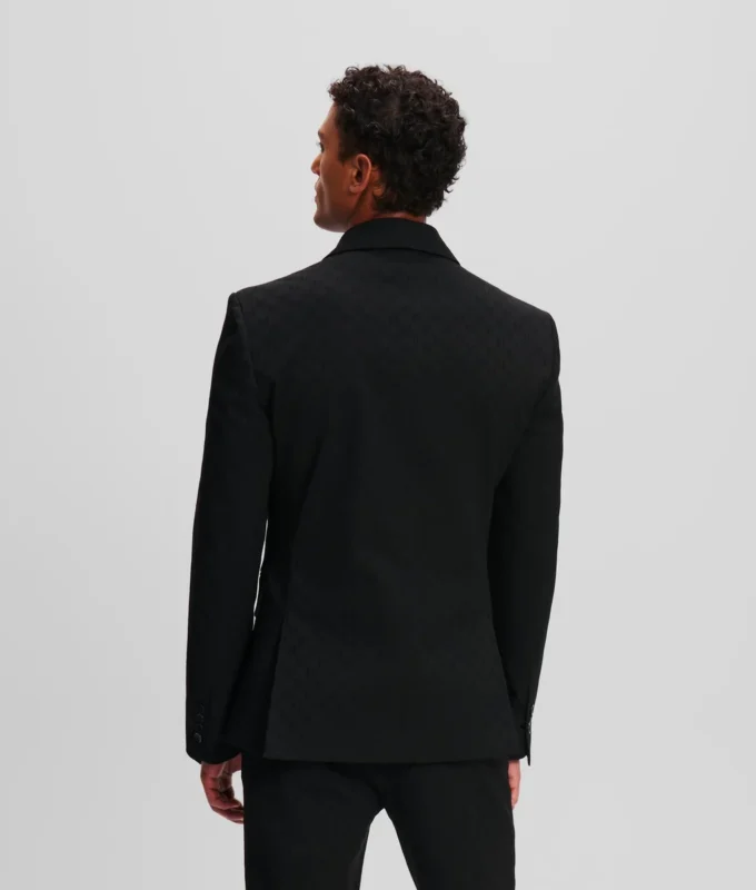 MONOGRAM BLAZER MET DUBBELE KRAAG