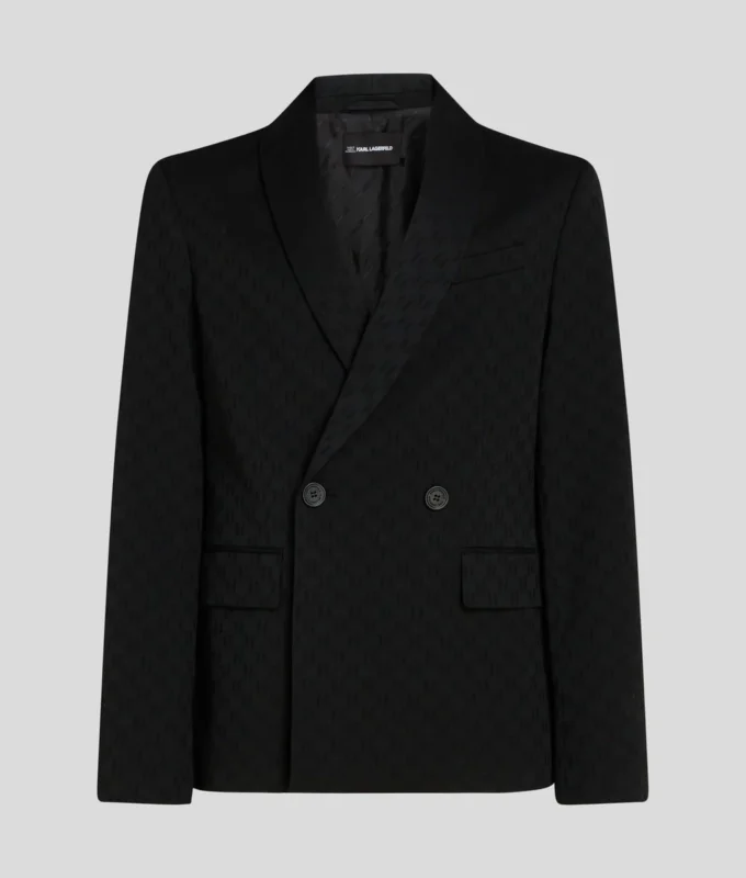 MONOGRAM BLAZER MET DUBBELE KRAAG