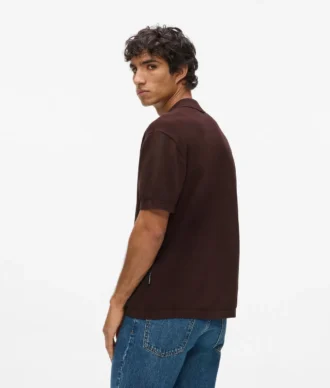 Monogram gebreid poloshirt