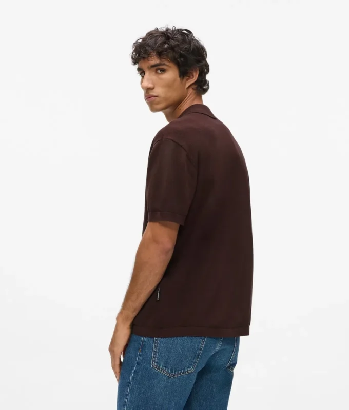 Monogram gebreid poloshirt