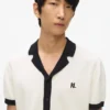Monogram gebreid poloshirt