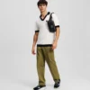 MONOGRAM GEBREID POLOSHIRT