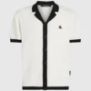 Monogram gebreid poloshirt