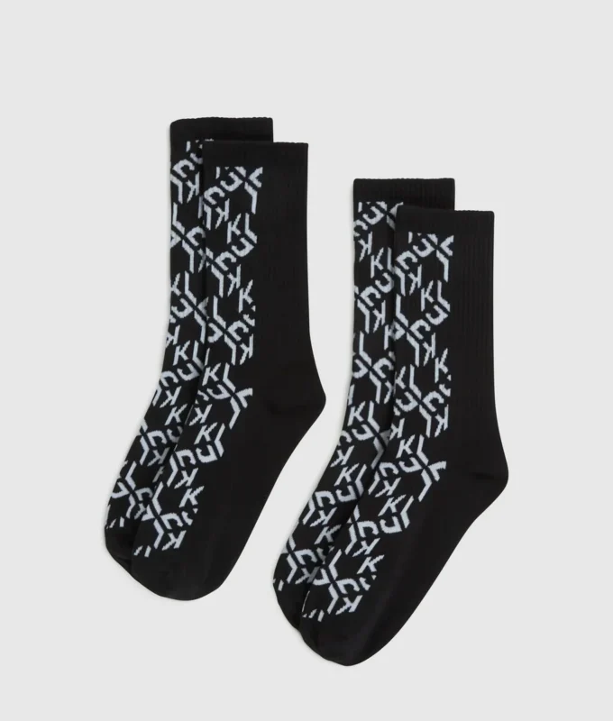 Monogram sokken – 2-pack