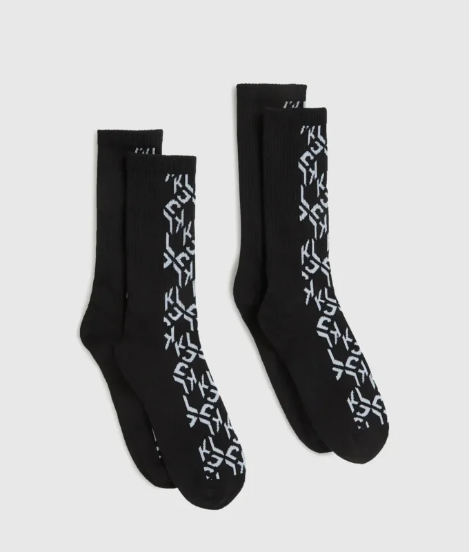 Monogram sokken – 2-pack
