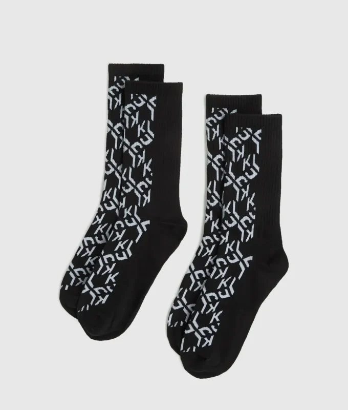 Monogram sokken – 2-pack
